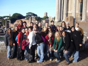 "When in Rome...": The FFE students take a day trip to Rome in the fall of 2007. (Image courtesy of Heather Staats)